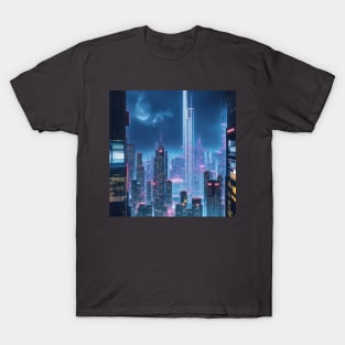 sci-fi cyberpunk city T-Shirt